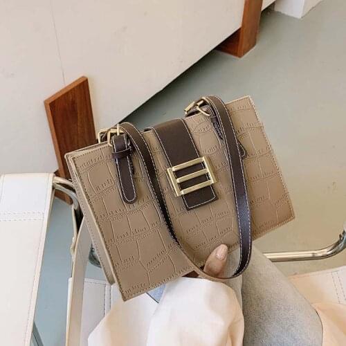 Crocodile Pattern Crossbody bag 2020 Winter Fashion New Quality PU Leather Womens Designer Handbag Lock Shoulder Messenger Bag