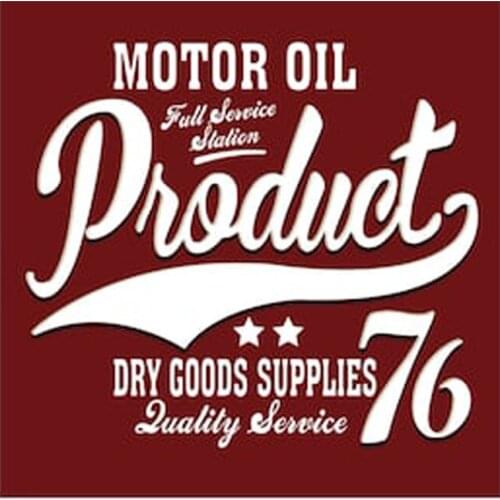 Product motor oil dry goods supplies 76 Motor Car Sticker Decal