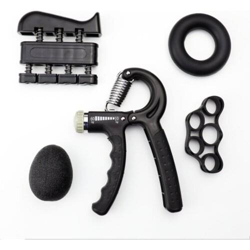 Multicolor Set Gripper Fitness Adjustable Hand Grip Set Finger Strength Recovery Hand Gripper Exerciser Trainer
