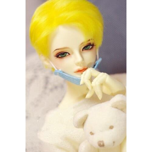 Top quality 1/3 1/4 1/6 Bright yellow BJD Hair SD Doll Wig BJD SD Hot Sale