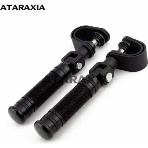 1" 25mm 1.25" 32mmBillet Crash Bar Engine Guard Highway Foot Peg Clamps Mounts Footrest For Harley Davidson Most Motorcycle Pegs