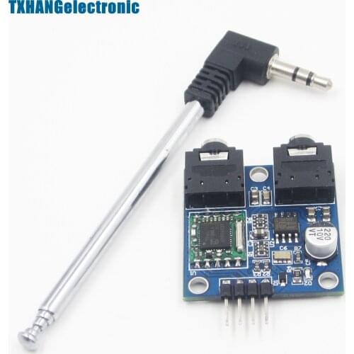 1PCS 76-108MHZ 5V TEA5767 FM ereo Radio Module + Cable Antenna diy electronics