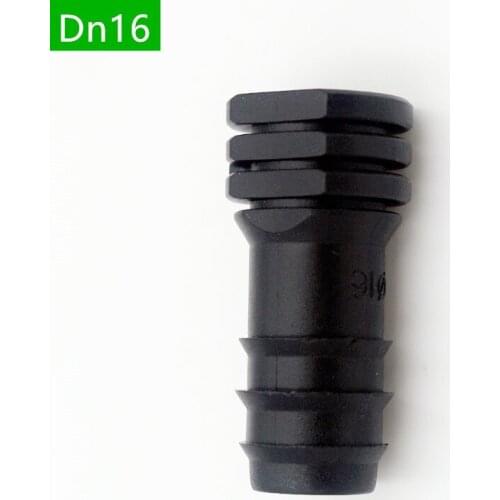 200pcs Dn16 Barb End Line Barbed Stop End Plug Hose Plastic Water Hose Mender For Micro Irrigation Metric Fittings For Tube Z110