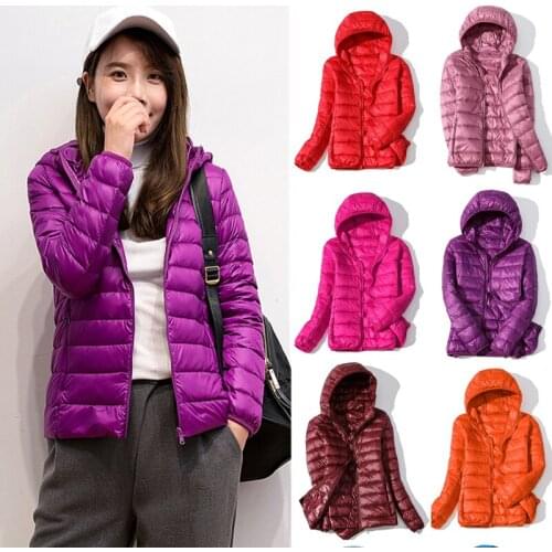 2022 New Brand 90% White Duck Down Jacket Women Autumn Winter Warm Coat Lady Ultralight Duck Down Jacket Female Windproof Parka