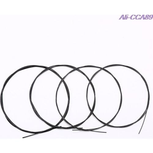 4Pcs/set Black Nylon Ukulele Strings Replacement Part For 21 Inch 23 Inch 26 Inch Stringed Instrument