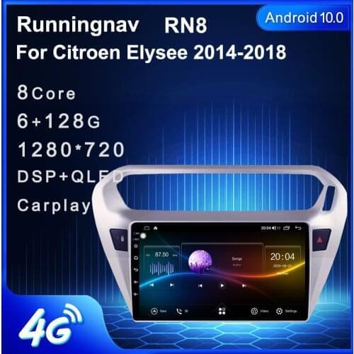 4G LTE Android 10.1 For Citroen Elysee 2014-2018 Car Radio Multimedia Video Player Navigation GPS