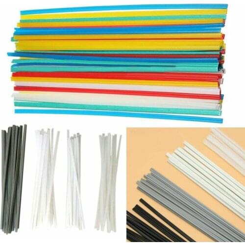 50pcs Multicolor ABS/PP/PVC/PE plastic welding rods for car bumper repair tools hot air welder machine gun