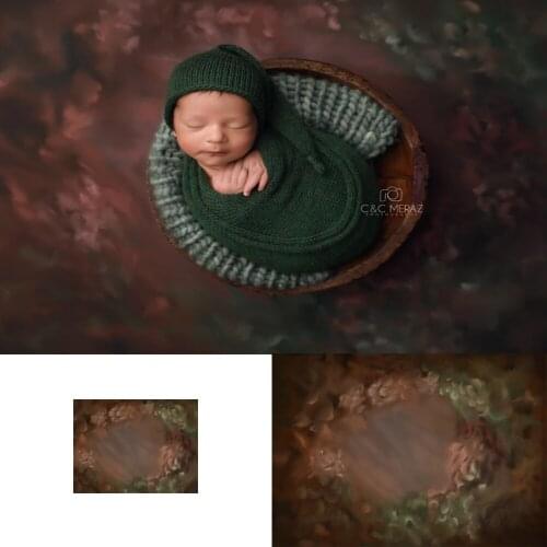 Abstract Texture Newborn Baby Photography Backdrop Floral Hand Printing Background for Photo Studio Baby Shower Photocall Kids