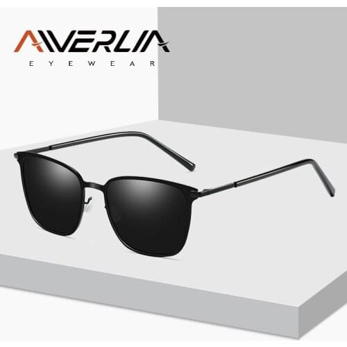 AIVERLIA Sunglasses Polarized Sunglasses Men Classic Brand Designer Square Frame Mirror Sun Glasses For Male Women UV400 AI25