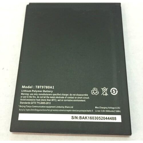 2000mAh Battery for Highscreen Thor K-Touch Mars/Nibiru H1 H1C/TBT9780A1 Batteries + track code