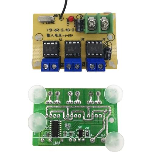 Wireless Remote Controller Transmitter Receiver Board for DIY RC Boat Cars Parts 6CH 2.4G