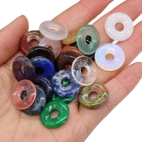 3PC Natural Rose Pink Quartz Beads Charms Big Hole Aventurine Jades Loose Beads Pendant for DIY Bracelet Necklace Jewelry Making