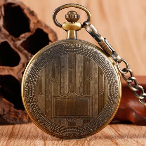 Xmas Gift Women Men Fashion Mechanical Pocket Watch Clock Nurse Fob Hand Winding Stars Mirror Pattern Wind Up Stylish
