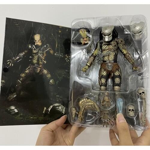 Jungle Hunter Predator NECA Figure Aliens vs Predator Xenomorph Alien Elder Predator Gold Kenner Leader Clan Chief Action Figure
