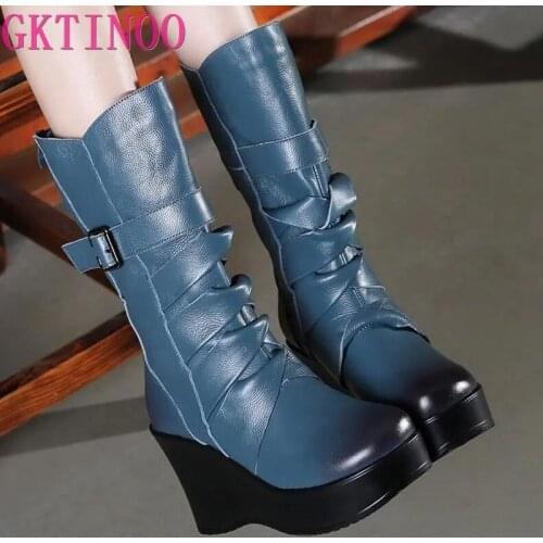 Женские высокие сапоги GKTINOO China At AliExpress