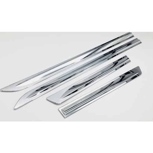 ABS Chrome Trim For 2018 2019 Infiniti QX50 Accessories Side Door Car Body Molding Cover 4pcs/set