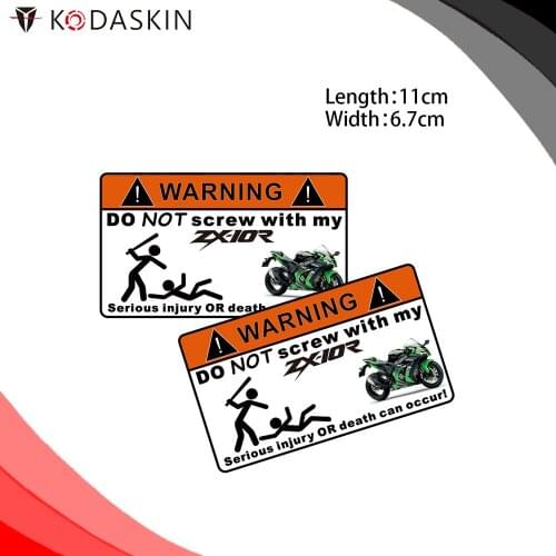 KODASKIN for ZX-10R ZX10R 2 Pieces Do Not Screw Warning Sticker Decal