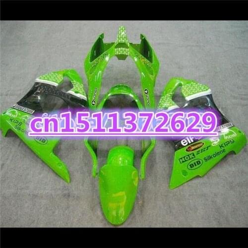 Hot sales Motorcycle Fairing kit for KAWASAKI Ninja ZX-9R 00-01 ZX9R green white black ZX 9R 00 01 2000 2001 Fairings set-Dor D