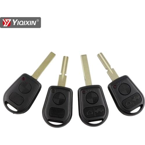 YIQIXIN 2/3 Buttons Remote Key Shell For Bmw Models E31 E32 E34 E36 E38 E39 E46 Z4E60 Z3 X5E53 Uncut Blade Replace Auto Parts