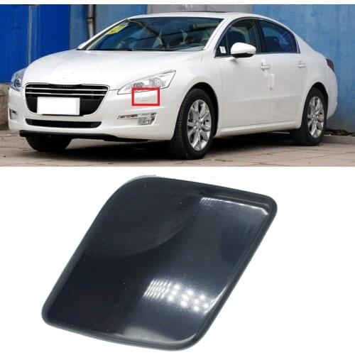 Roavia For Peugeot 508 Front Bumper Headlight lamp Water Spray Cover Washer Jet Nozzle Lid Water Cleaning Cap Plate Trim Hood