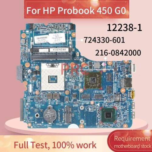 724330-601 For HP Probook 450 G0 Notebook Motherboard 12238-1 HM75 216-0842000 DDR3 Mainboard