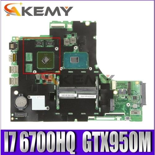 Akemy For Lenovo 700-15ISK Laptop Motherboard 15221-1 448.06R01.0011 CPU I7 6700HQ GPU GTX950M 4GB 100% Test Work FRU 5B20K91444