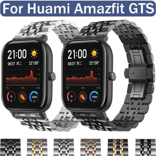 20mm 22mm Metal Strap for Amazfit GTS Watch Stainless Steel Watchband for Huami Amazfit Watch Band Bracelet Wrist Accessories