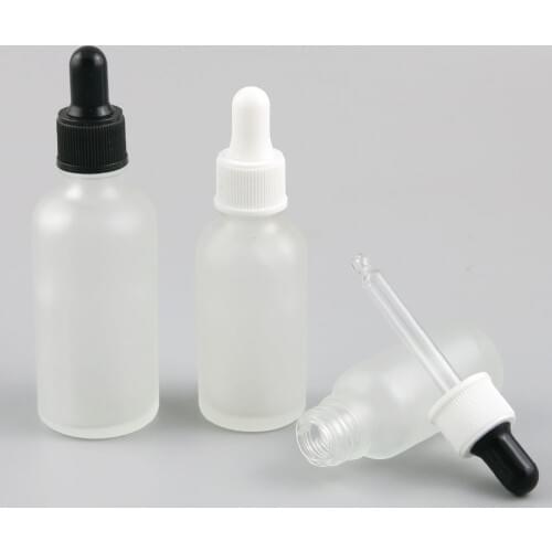 10 x 5ml 10ml 15ml 20ml 30ml 50ml 100ml Essential Oil Frosted Bottle With Dropper For Liquid Reagent Pipette Refillable Bottle