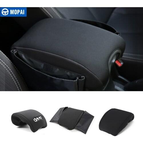 MOPAI Multifunctional Car Interior Seat Armrests Box Pad Decoration Cover for Jeep Wrangler JK 2011-2017 Car Accessories Styling