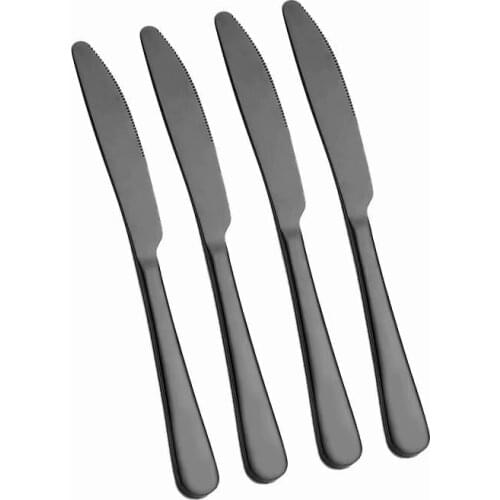 Spklifey Steak Knife Set 4 Pieces Steak Knives Stainless Steel Steak Knife Set Tableware Stainless Steel Dinnerware Cutlery