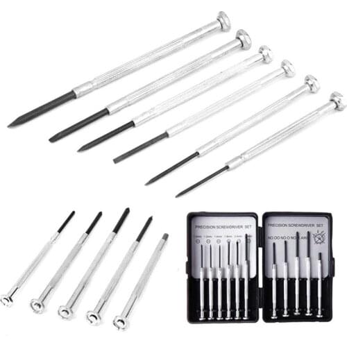 11pcs/set Precision Multifunction Mini Small Screwdriver Set With Slotted Phillips Bits Watch Glasses Screw Driver Repair Tools