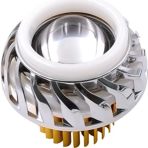 Dual Halo Motorcycle 12V-85V Projector Hi/Lo Beam LED Angel Devil Eyes Head