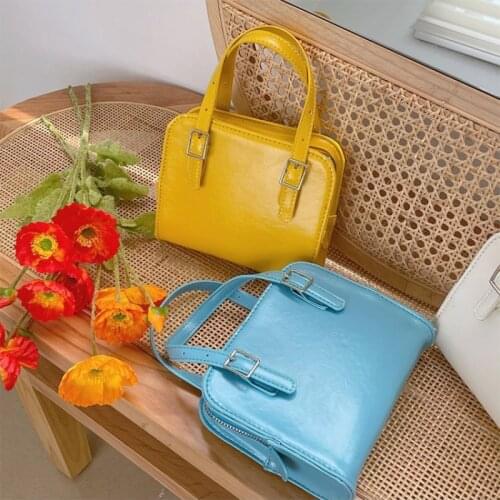 New Fashion Candy Color Women Shoulder Bag Small Portable Ladies Daily Travel Tote Simple All-match Female Underarm Bags Handbag