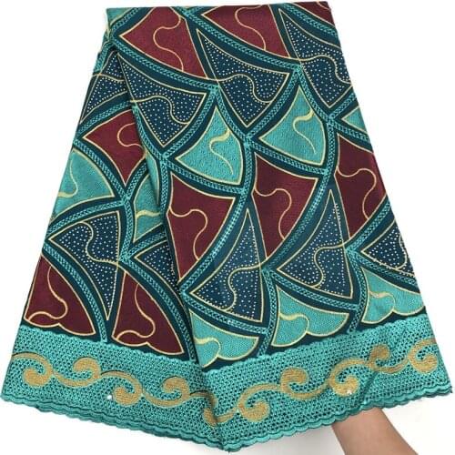 New Green African Dry Lace Fabric With Stones Nigerian Lace Fabric Superb Swiss Voile Lace In Switzerland For Garment Sew A1718