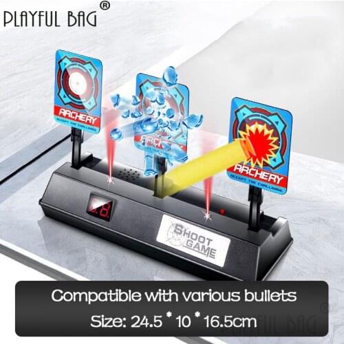 PB Playful bag Gel ball gun target M416 Children CS game device Electric target scoring toys M249 DIY CS accessory QF30S