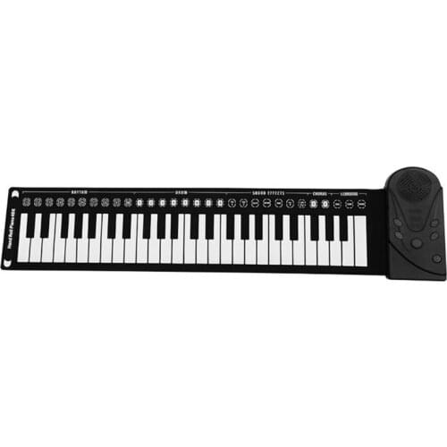 USB Hand Roll Up Piano Portable Electronic Organ Keyboard Instruments 49 Key For Music Lovers Playing Accessories