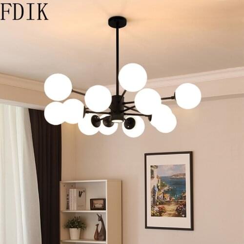 Nordic Magic Bean Chandelier Simple Modern Molecular Lights for Living Room Bedroom Hall Store Interior Decor Lighting Fixtures