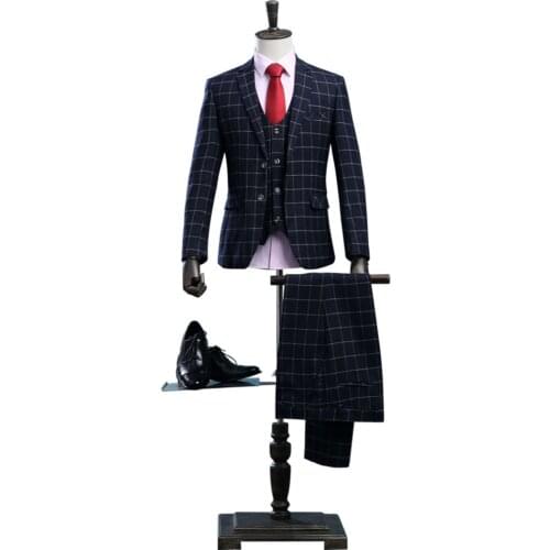 Trajes de primavera para hombre, Vestido de manga larga para boda, traje de novio Casual barato blanco, ropa ajustada, conjunto