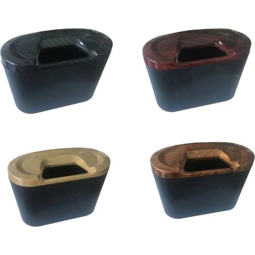 Carbon Fiber Car Trash Bin Organizer Storage Box Wood grain Garbage Bag Trash Can Auto Storage Bin 4 Styles