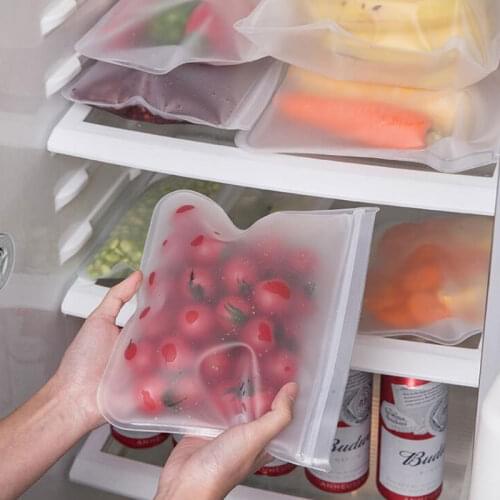 10 Pack Vacuum Sealed Food Storage Bag Reusable Freezer Bag Leakproof Snack Fruit Meat Milk Containers Lunch Fresh Bags
