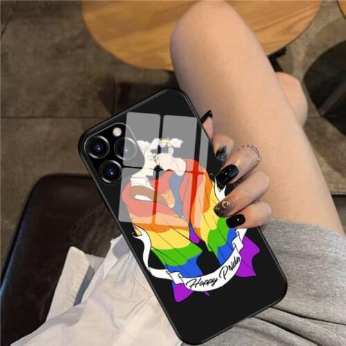 Victuuri Pride Phone Case Glass Phone Case For iphone 12 11 Pro Max XS XR X 8 7 Plus SE2 Case