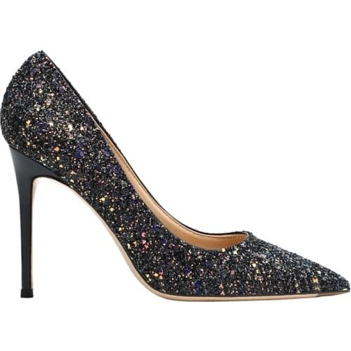 Wruchee party summer woman shoes high heeled thin heels shoes 10cm transparent side wedding shoes