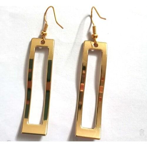 1Pair Geometric Irregular Circle Baroque Pearl trendy Earrings Korea Metal Gold Natural Freshwater Jewelry for Women 5