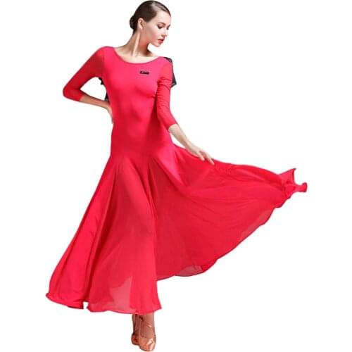 Ladies Modern Waltz Tango Latin Ballroom Competition Dance Dress