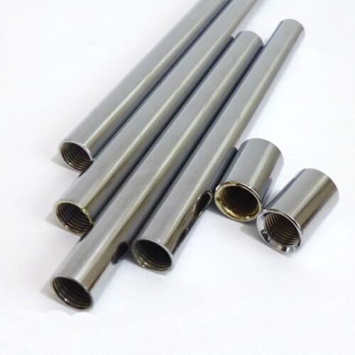 1pcs M16 Internal tube Plating tube Chrome iron tube Hollow Two ends Fine rod straight rod Table 200-500mm Length