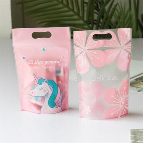 100Pcs/Lot Packaging Bags Wedding Bags For Gifts For Guests Stand Up Plastic Zip Lock Pouches Candy Chocolate Baking Cake Gifts