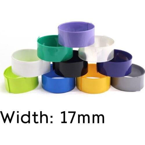 2M PVC Heat Shrink Tube Width 17mm Dia 10.8mm Lithium AAA Battery Insulated Film Wrap Protection Case Pack Sleeve