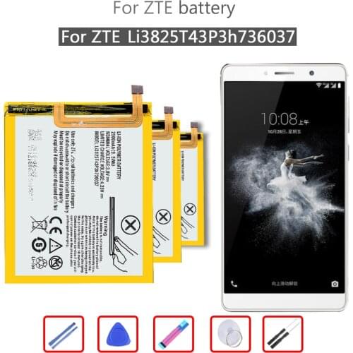 Li3825T43P3h736037 Phone battery For ZTE Blade A2 Blade V7 Lite V7Lite Dual SIM BV0720 2500mAh Bateria Batteries Free Tools