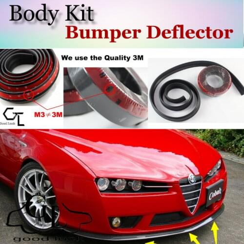 Bumper Lip Deflector Lips For Alfa Romeo Brera / Spider AR Front Spoiler Skirt For Friends Car Tuning / Body Kit / Strip