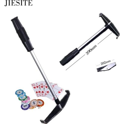 JIESITE Poker Chip Push Chips Harrow Flexible Metal Coins Grilled target telescopic rod/bar Poker Table gambling Accessories